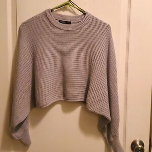 Sass Gray Crop Sweater Womens 8
